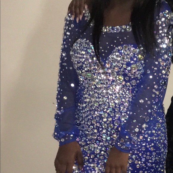 Blue diamond dress - Picture 1 of 2